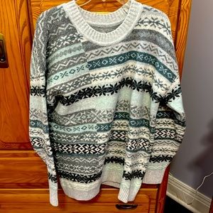 Loft Large multi green sweater